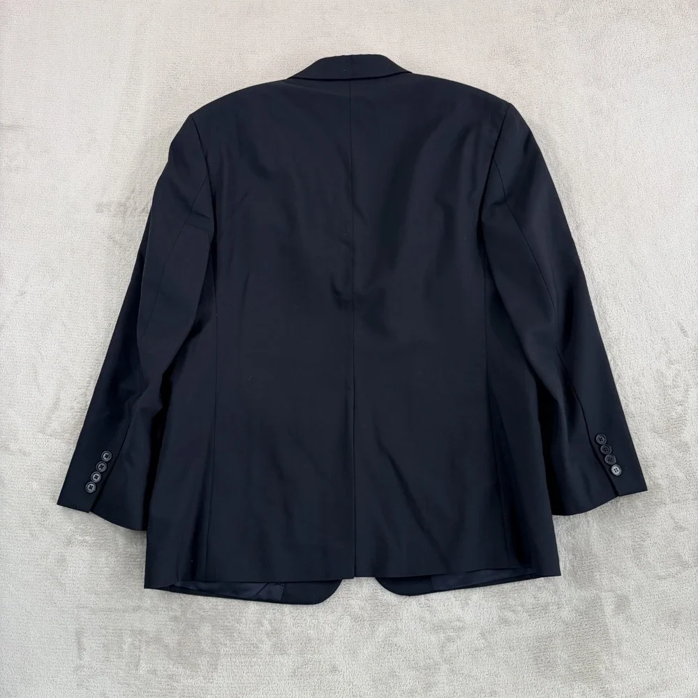 Brooks Brothers 346 Stretch Blazer Sport Coat Jacket Black Wool Men 42S Desinger